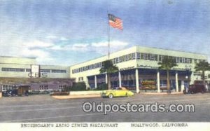 Hollywood, CA USA Brittingham's Radio Center Restaurant Road Side Unused 