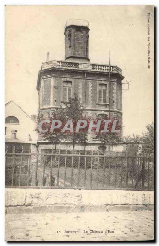 Old Postcard Chateau d & # 39eau Amiens