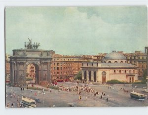 Postcard Stachek Square, Narva Triumphal Arch, St. Petersburg, Russia