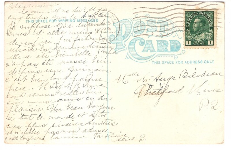 Country Scene, Used 1915, Quebec Cancel