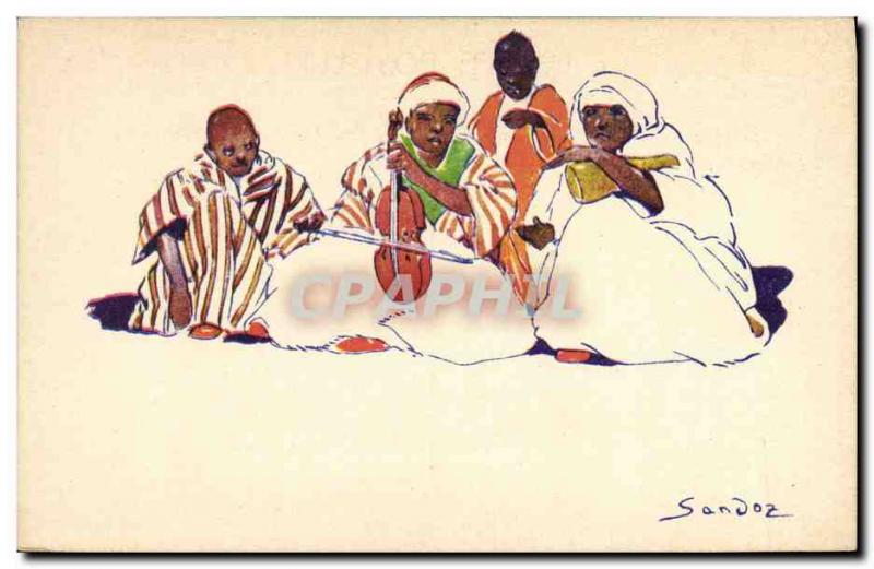 Postcard Old Orientalism Sandoz Music