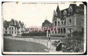 Old Postcard Cabourg Villas and Gardens