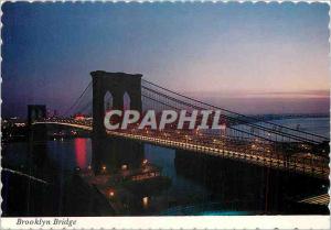 Modern Postcard Brooklyn Bridge