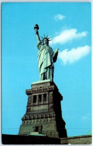 Statue of Liberty on Liberty Island in New York Bay - New York City, New York