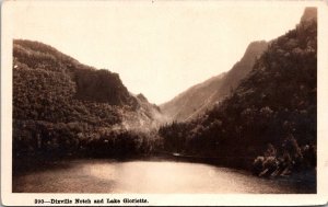 RPPC Dixville Notch and Lake Gloriette Randolph NH Vintage Postcard V63