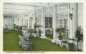 Washington Spokane Culbertson's Tea Room Robbins 1920s Postcard 22-4413