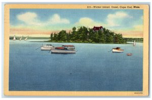 1947 Wicket Island Onset Exterior View Cape Cod Massachusetts Vintage Postcard