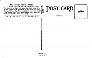 KETCHIKAN, AK Alaska  RAVEN FLOOD & CHIEF JOHNSON'S TOTEMS Two c1920's Postcards