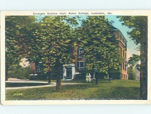 Pre-Chrome COLLEGE SCENE Lewiston Maine ME AG7929