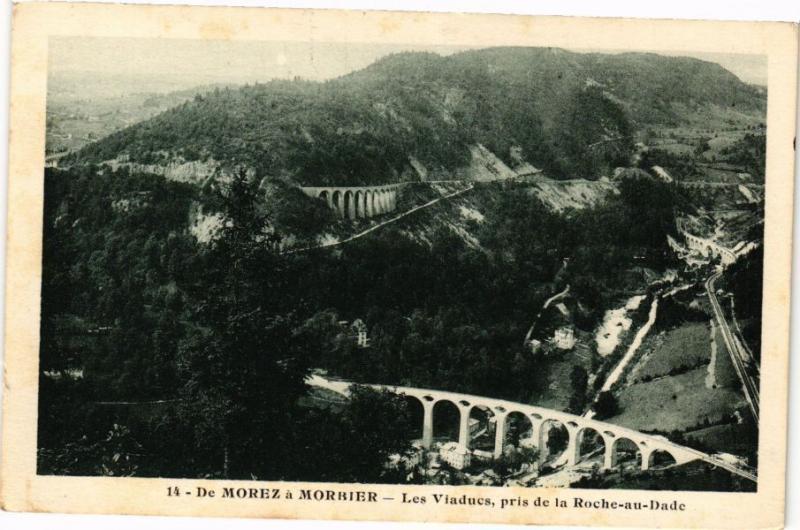 CPA De MOREZ a MORBIER-Les Viaducs pris de la Roche-au-Dade (263732)