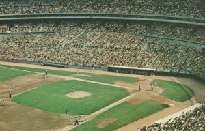 USA Shea Stadium Baseball Queens New York Chrome Postcard 03.71