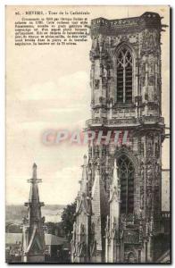 Nevers - Tower of the Cathedral - Old Postcard