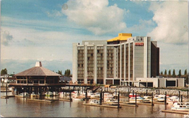 Hyatt House Vancouver Airport BC British Columbia c1976 Vintage Postcard D41