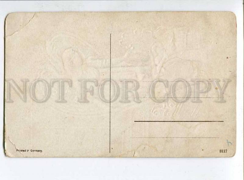 258421 Russia CHRISTMAS ANGEL at babys crib Vintage embossed