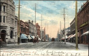 Victoria British Columbia Government Street Trolley c1910 Vintage Postcard