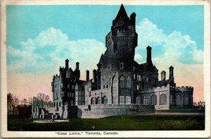 Vtg 1920s Casa Loma Castle Toronto Canada Postcard