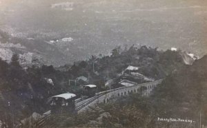 RPPC Penang Hills - Penang, Malaysia Railway ca 1910s Vintage Postcard