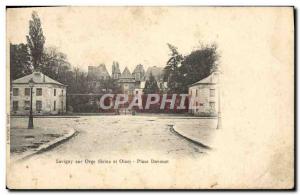 Old Postcard Savigny Sur Orge Place Davoust