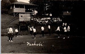 1910s Neshobe Girls Camp Casteton VT Real Photo Postcard