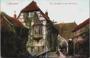 Germany Eisenach Der Burghof in der Wartburg Vintage Postcard C077