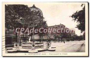 Old Postcard Saint Quentin Aisne Place Gaspard de Coligny