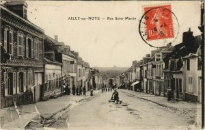 CPA AILLY-SUR-NOYE Rue Saint martin (25575)