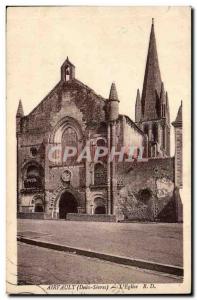 Airvault Old Postcard L & # 39eglise