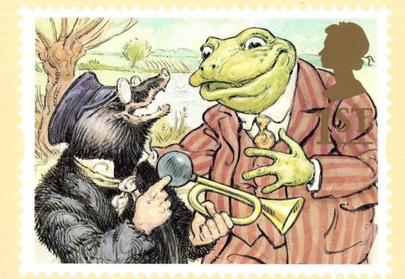 Wind In The Willows Turtle Mole Kenneth Grahame Book PHQ Ltd Postcard