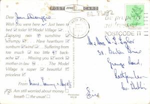 BR83192 model village babbacombe  devon postcard  uk