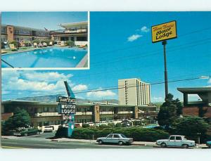 Unused Pre-1980 POOL & OLD CARS & TOWNHOUSE MOTEL Reno Nevada NV u5059