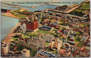 Chicago Illinois ILL, 1942 Alexander McKinlock Memorial Campus, Vintage Postcard