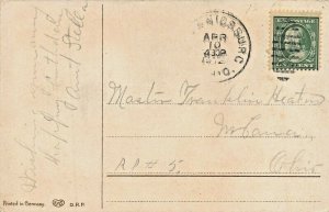 EDWARDIAN CHILDREN PLAYING~1912 MORAY BACKGROUND POSTCARD