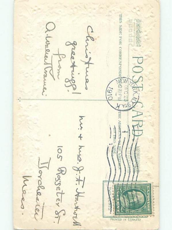 Divided-Back CHRISTMAS SCENE Great Postcard W8839