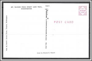 Washington, Mount Rainier From Dewey Lake Trail - [WA-024]