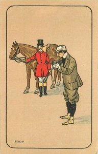 C-1910 Caputi Artist Arts Crafts Horse Equestrian Postcard 21-14229
