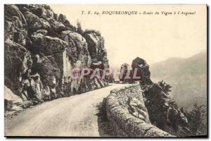 Old Postcard Roquelonque Route Du Vigan At & # 39Aigoual