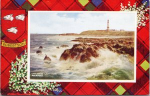 Girdleness Lighthouse Aberdeen UK Robertson Red Unused Postcard F15