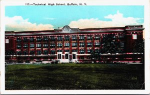 Technical High School Buffalo New York Postcard C063