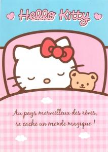 Hello Kitty postcard teddy bear