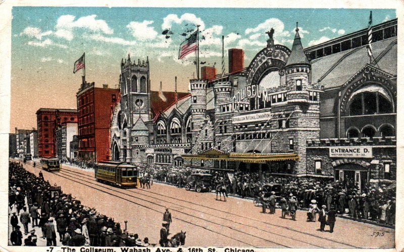 Chicago, Illinois - The Coliseum at Wabash Ave, and 16th Street - in 1920