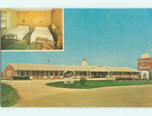 Unused Pre-1980 COLONIAL ACRES MOTEL Janesville Wisconsin WI s3930