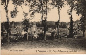 CPA Fougeres vue sur St Sulpice et le vieux Chateau (1236581)