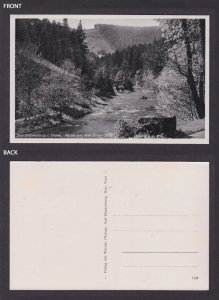 Vintage postcard Bad Blankenburg Schwarzatal river landscape Thuringia Germany