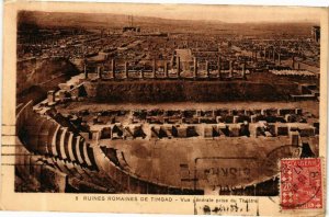 CPA AK Algérie-Ruines Romaines de Timgad-Vue générale prise du Théatre (237032)