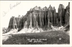 Chapel of The Wilds RPPC Badlands Rapid City South Dakota Rise Photo Postcard Y7