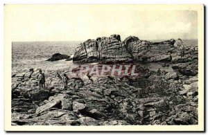 Postcard Old St Guenole Penmarch Rocks hole of hell