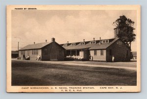 Postcard NJ Cape May Camp Wissahickon Naval Training Station YMCA Hut Y24