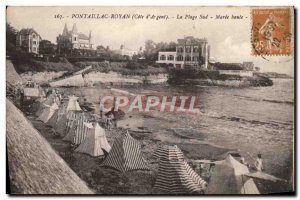 Old Postcard Pontaillac Royan The South Beach High Maree