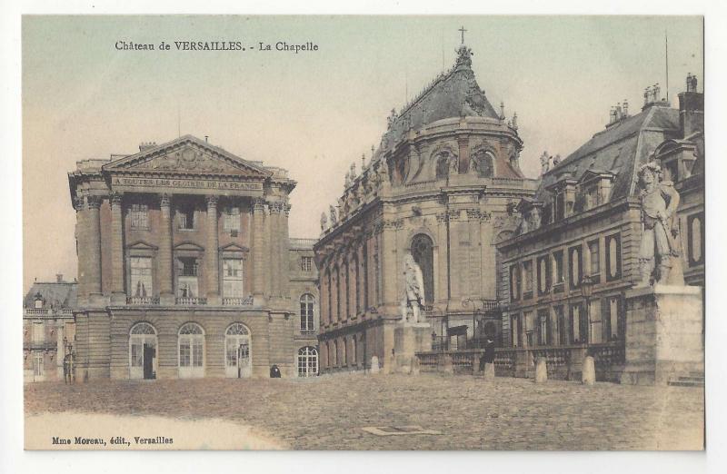 France Chateau Versailles The Chapel La Chapelle Vtg Mme Moreau Postcard c 1910