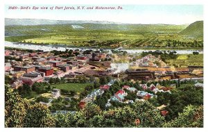 Pennsylvania  Matamoras . Bird's Eye View